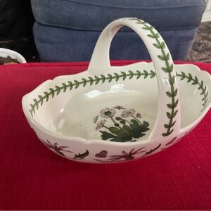 Portmeirion Botanic Garden Oval Basket - White